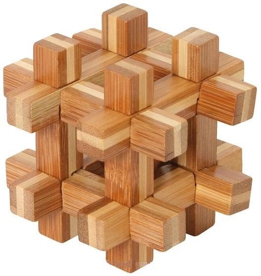 Dřevěný hlavolam - Bamboo Ball in Prison
